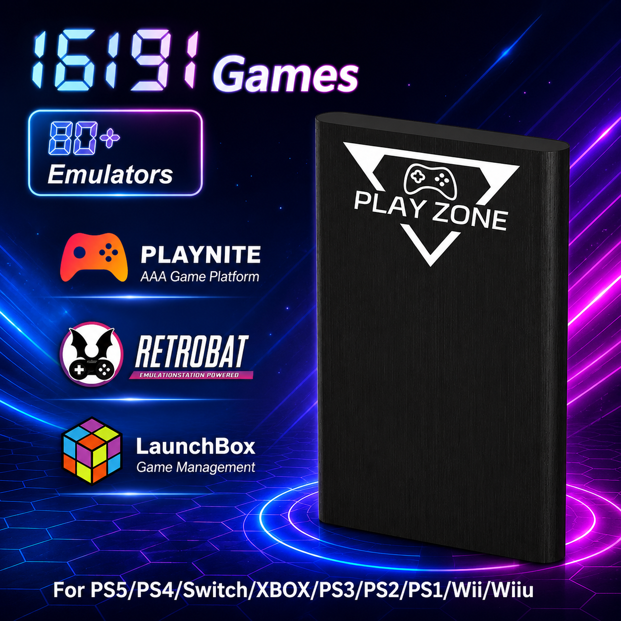 Retro Gaming Hdd - JMachen Play Zone 1TB HDD 3