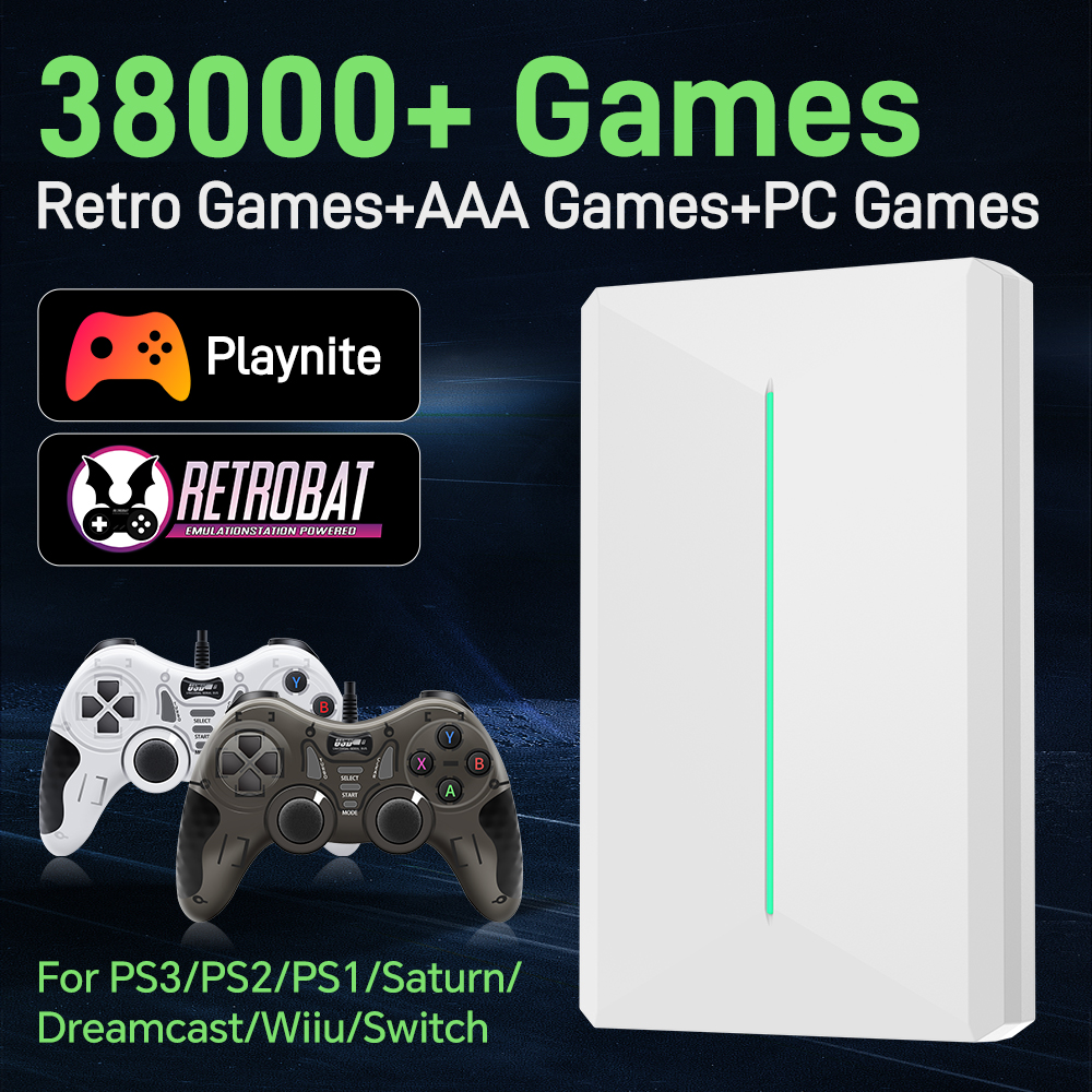 Retro Gaming Hdd - Playnite&Retrobat 500GB Game Hard Drive Consoles