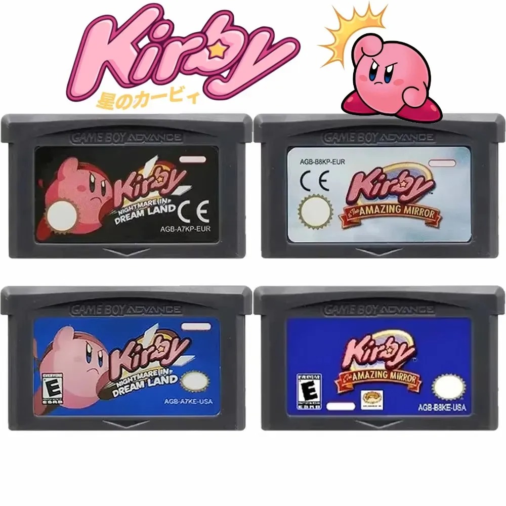 Retro Gaming Fun - Kirby Video Game Cartridge For GBA