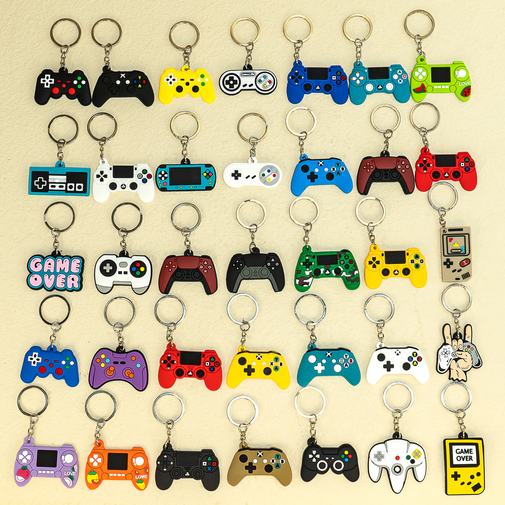 Retro Gaming Keychain - 20PCS Keychain Cute Gamepad Boys Men