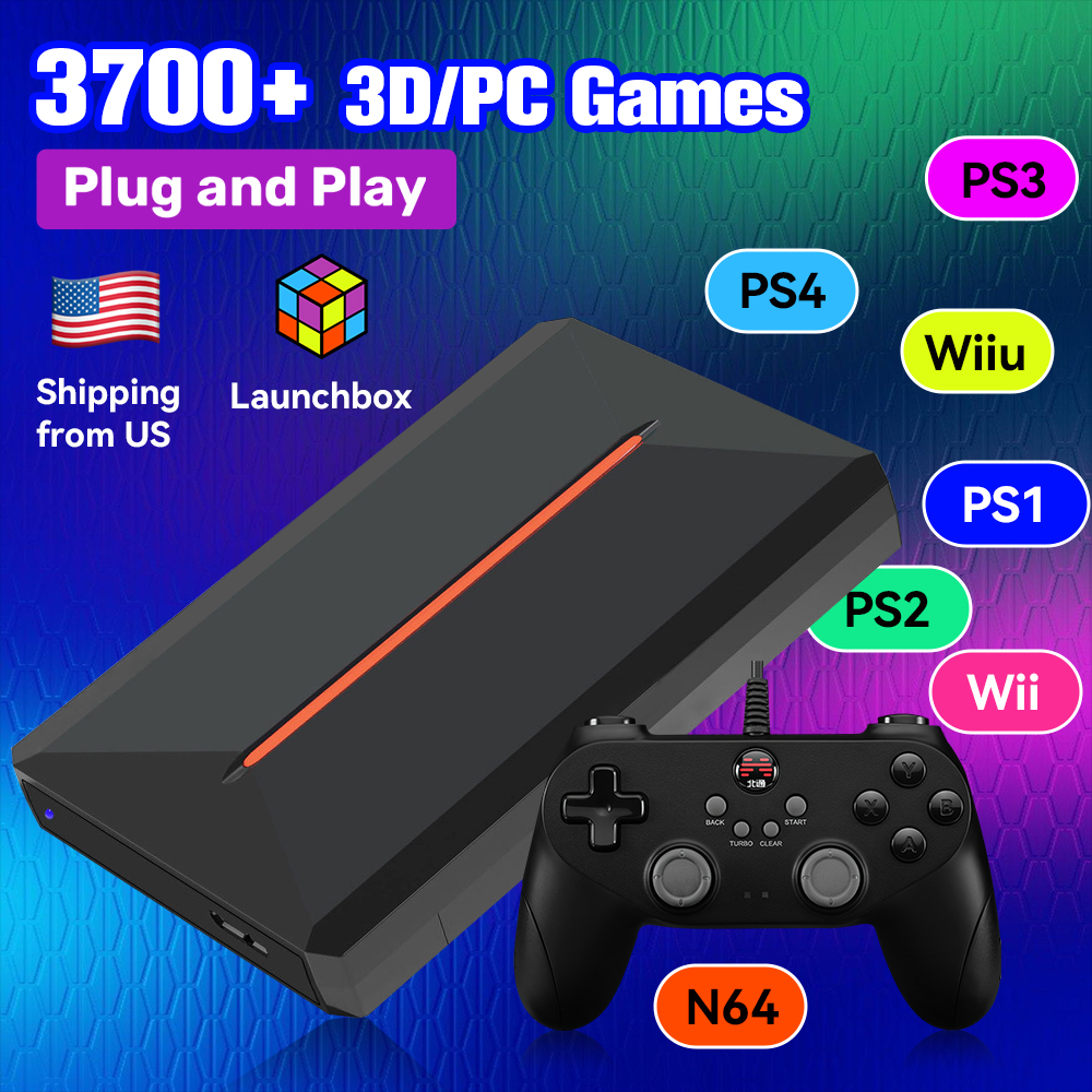 Retro Gaming Hdd - Launchbox OS 500GB Portable Gaming HDD