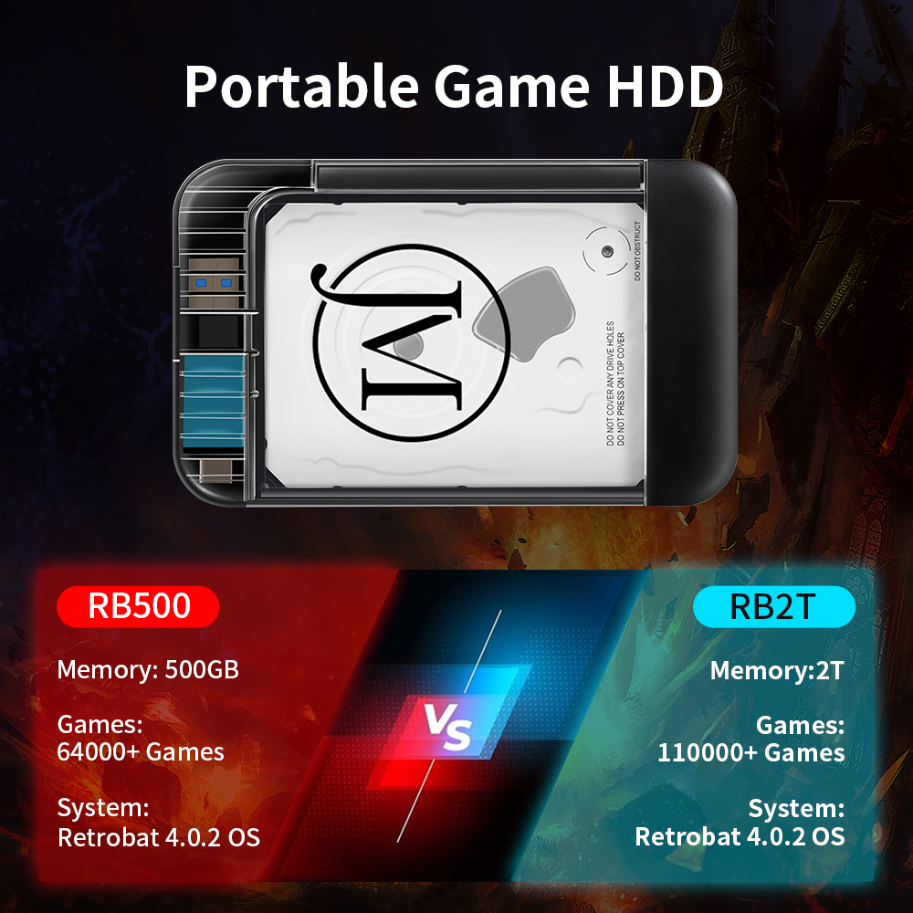 Retrobat 2T Portable  External - Retro Gaming Hdd review and price
