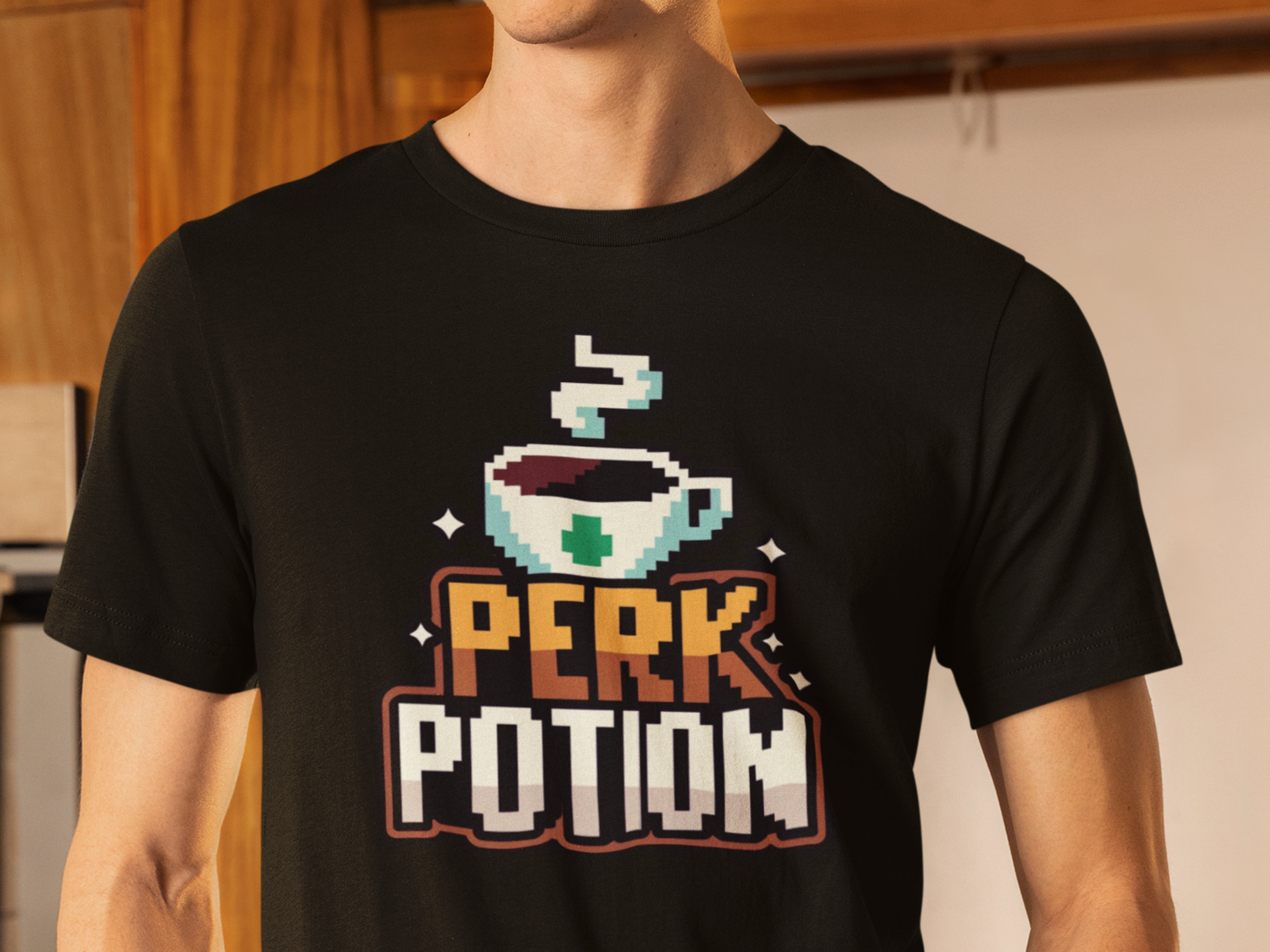 Pixel Coffee T-Shirt Cute Pixe - Retro Gaming Ideas review and price