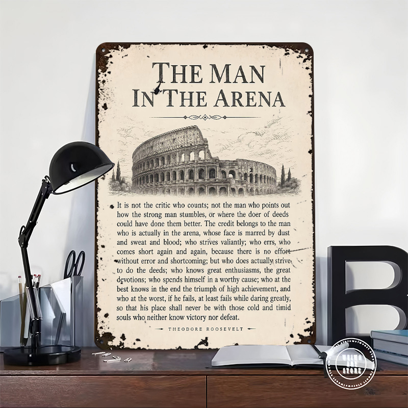 The Man in the Arena Quote Pos - Retro Gaming Quotes review and price
