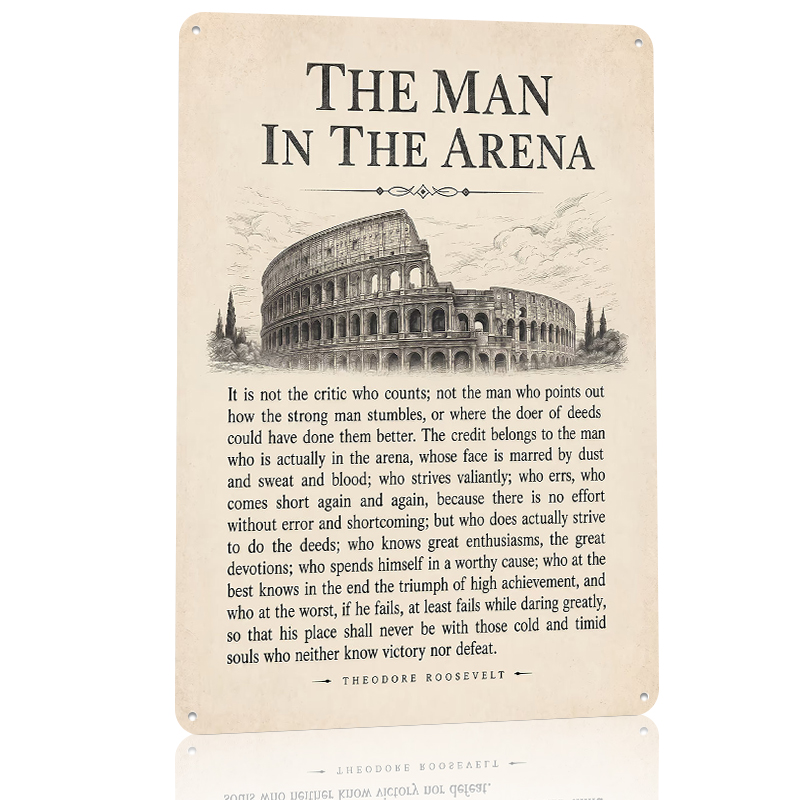 The Man in the Arena Quote Pos - Retro Gaming Quotes review and price