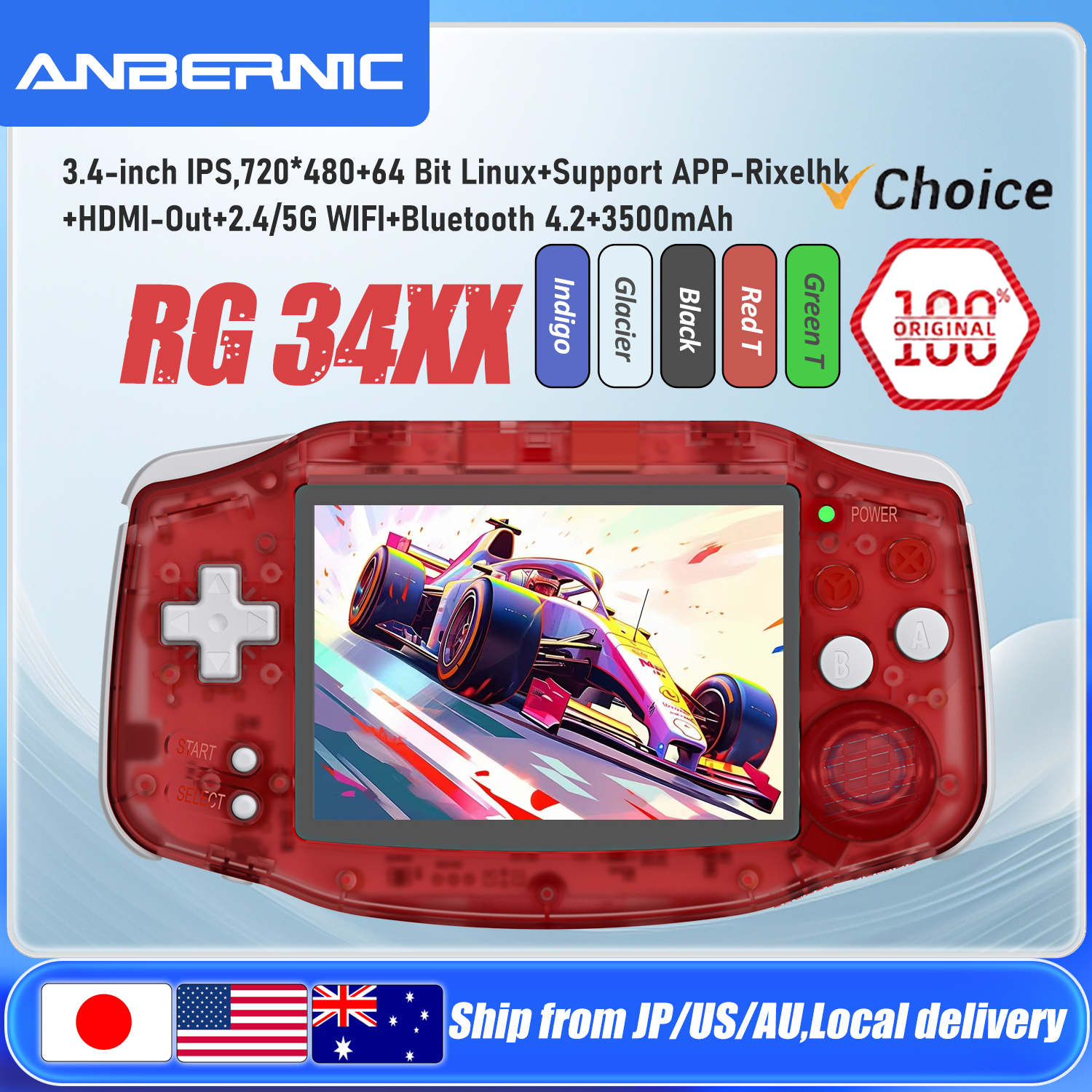 ANBERNIC RG34XX Handheld Game  - Retro Gaming On review and price