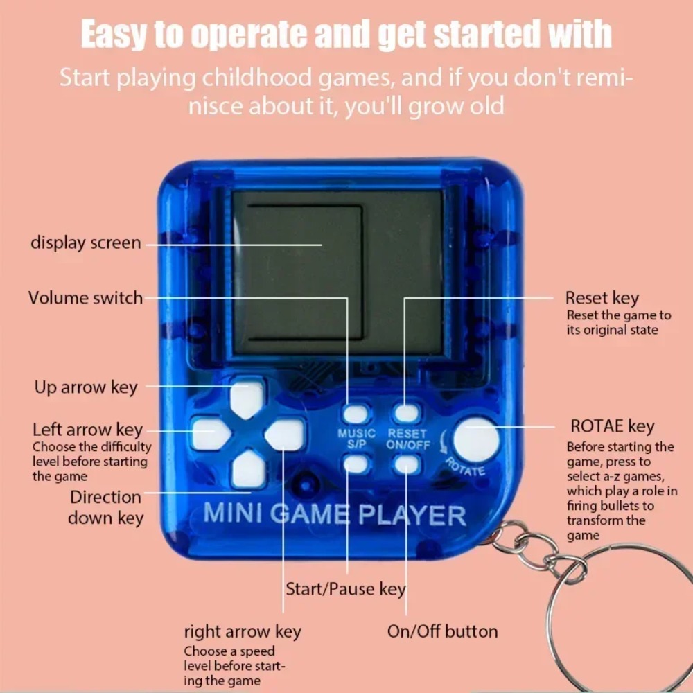 Portable Mini Pocket Classic G - Retro Gaming Keychain review and price