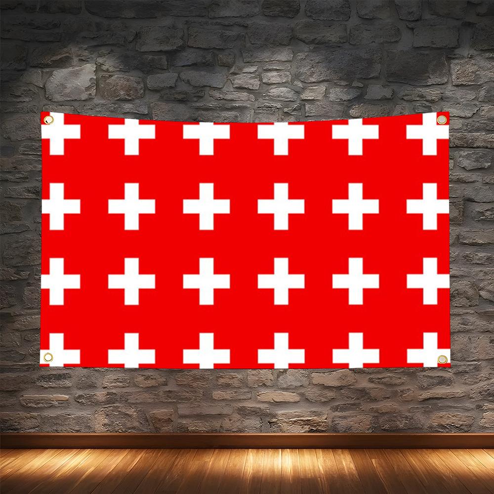 1PC Famous Switzerland Flags R - Retro Gaming Banner review and price