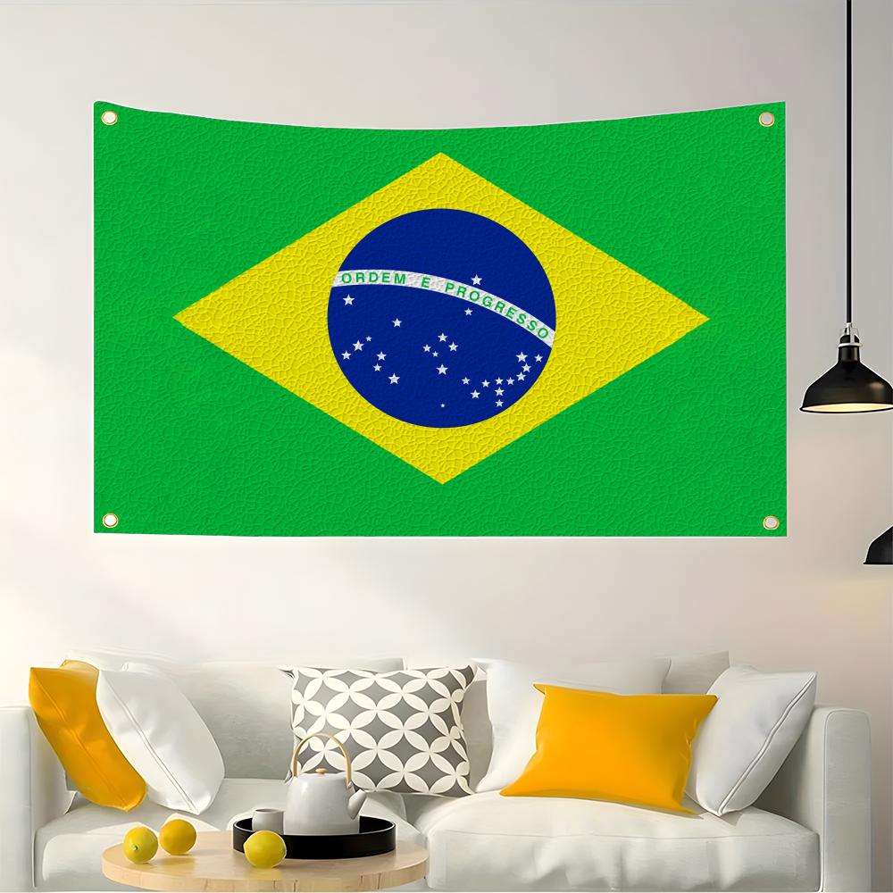 1PC Famosu Brazil Flags Retro  - Retro Gaming Banner review and price