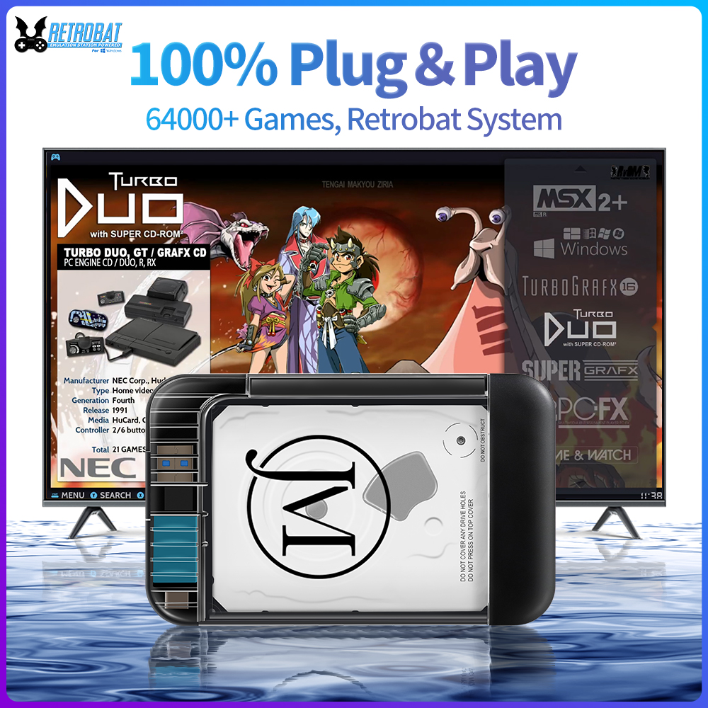 RETROBAT Portable 500G Gaming  - Retro Gaming Hdd review and price