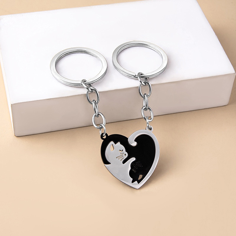 Cute Hug Cat Keychain Creative - Retro Gaming Keychain review and price