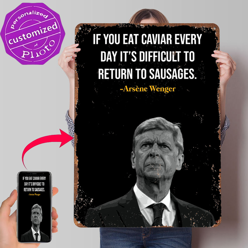 Arsene Wenger Quotes Metal Pos - Retro Gaming Quotes review and price