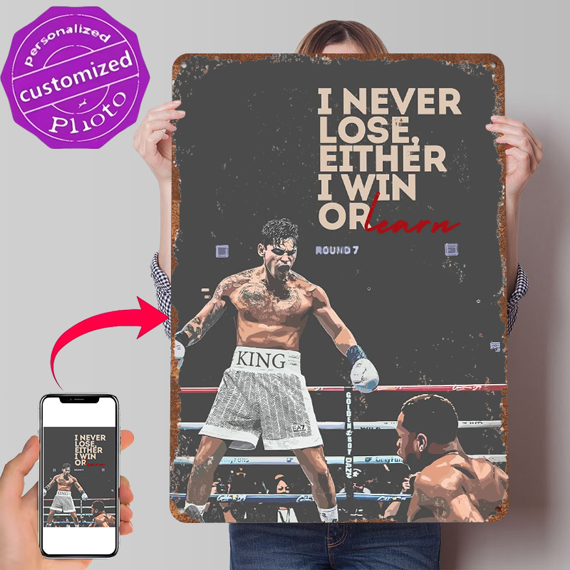 Boxing Quote Motivation Tin Po - Retro Gaming Quotes review and price
