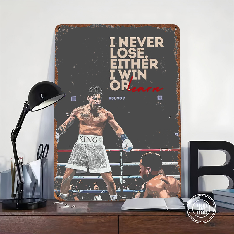 Boxing Quote Motivation Tin Po - Retro Gaming Quotes review and price