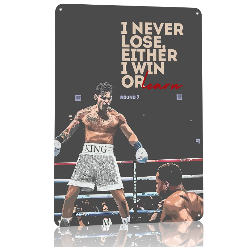 Boxing Quote Motivation Tin Po - Retro Gaming Quotes review and price