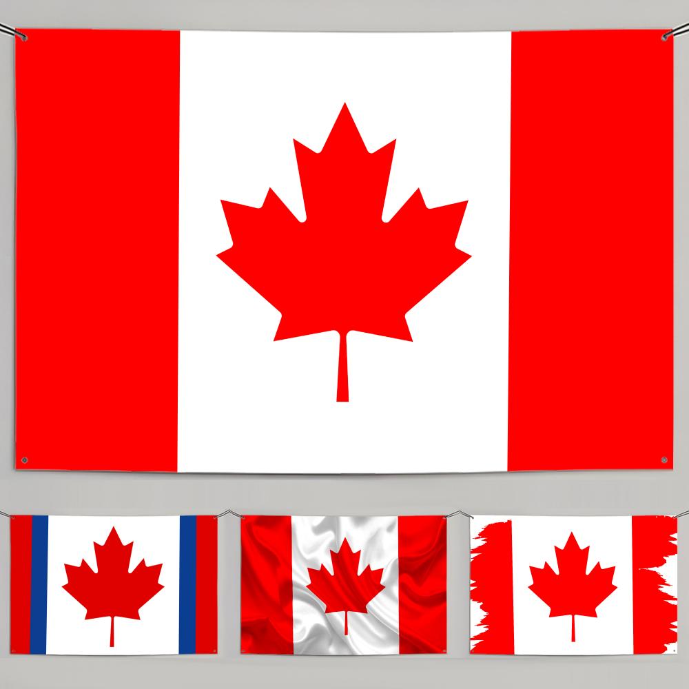 1PC Classic Canadian Flags Ret - Retro Gaming Banner review and price