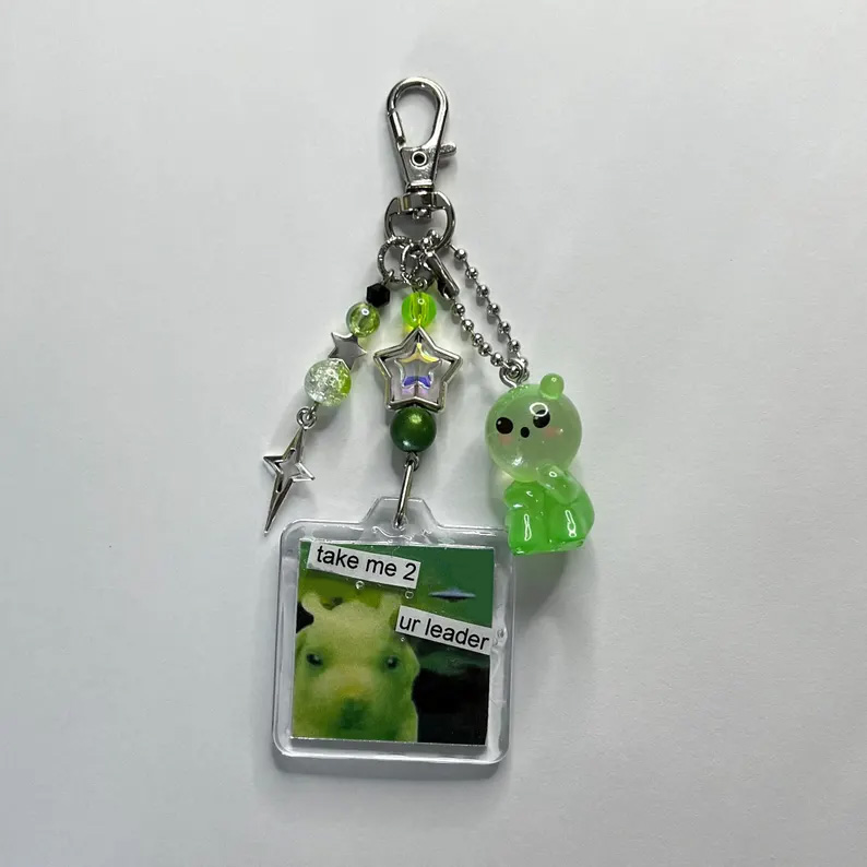 silly alien keychains Y2K - Retro Gaming Keychain review and price