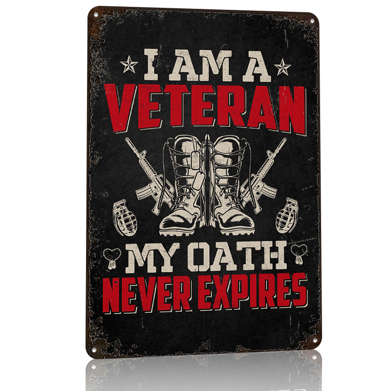 Veteran Military Quote Metal P - Retro Gaming Quotes review and price