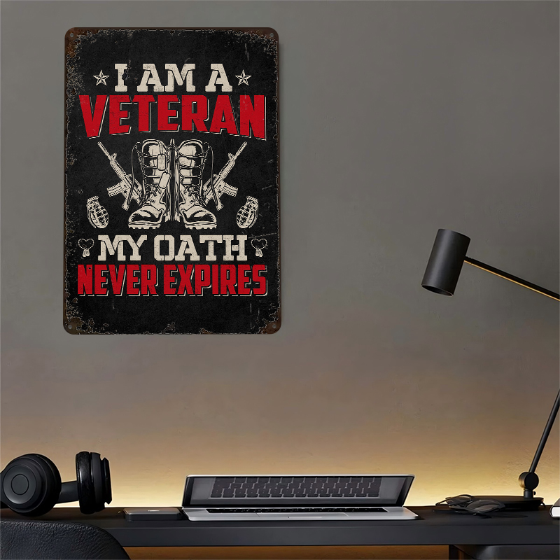 Veteran Military Quote Metal P - Retro Gaming Quotes review and price