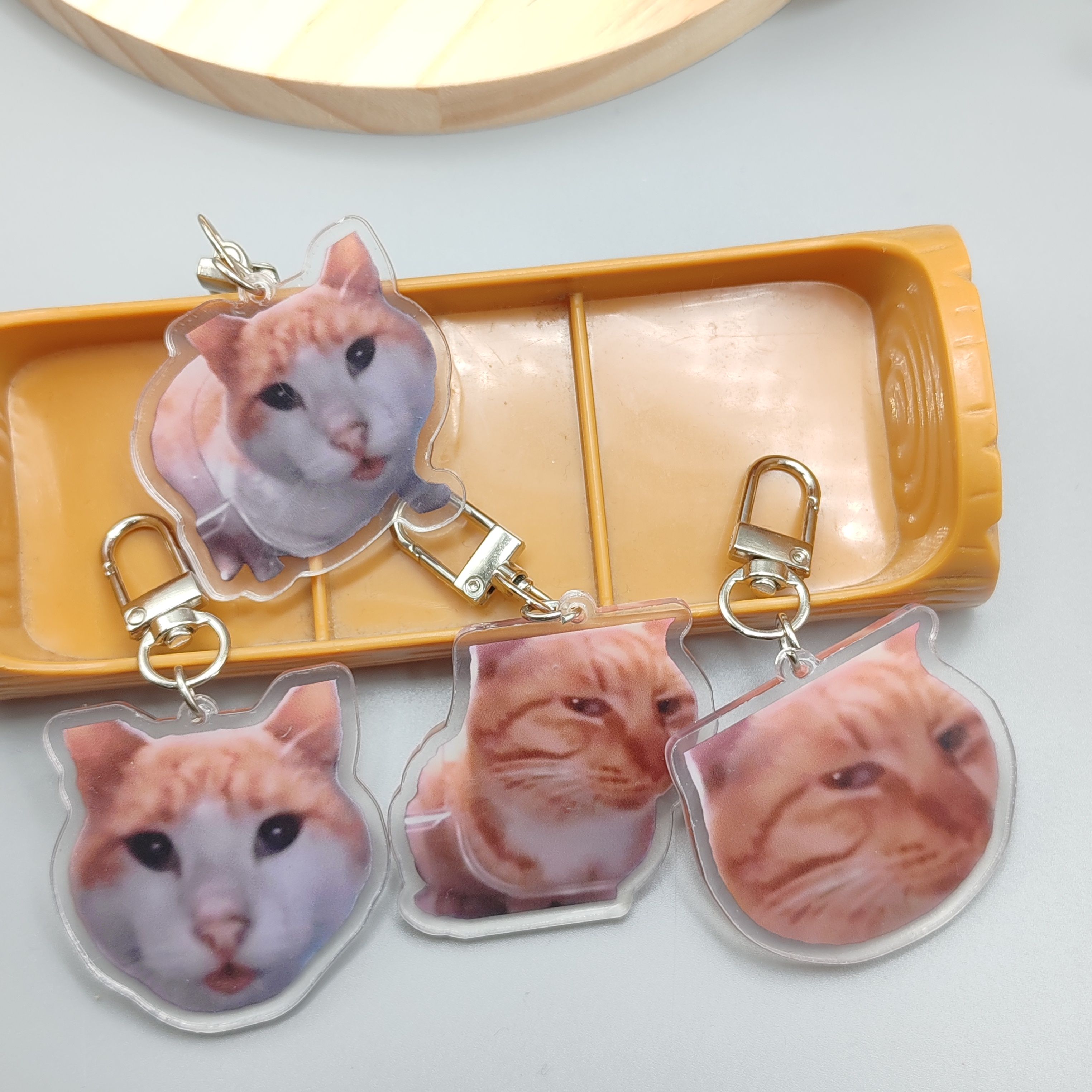 Silly Cat Feeder Camera,Cats C - Retro Gaming Keychain review and price