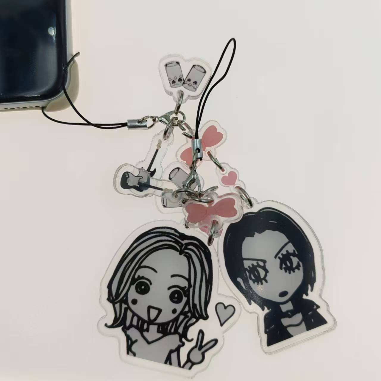 Handmade Nana Hachi Mobile Pho - Retro Gaming Keychain review and price