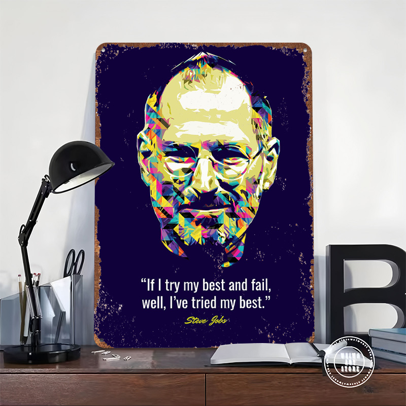 Steve Jobs Quotes Tinplate Pos - Retro Gaming Quotes review and price