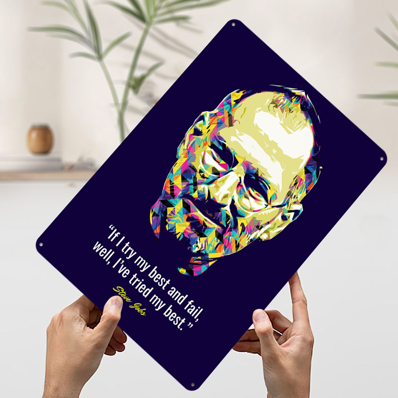 Steve Jobs Quotes Tinplate Pos - Retro Gaming Quotes review and price