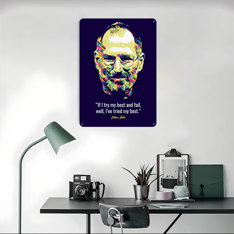 Steve Jobs Quotes Tinplate Pos - Retro Gaming Quotes review and price