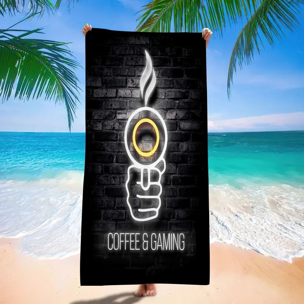 Retro Gaming Neon Beach Towel, - Background Retro Gaming review and price