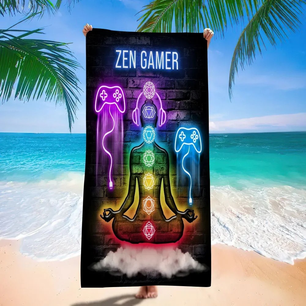 Retro Gaming Neon Beach Towel, - Background Retro Gaming review and price