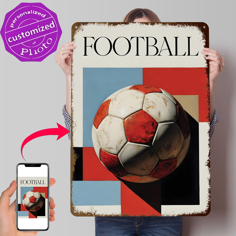 Football With Geometric Backgr - Background Retro Gaming review and price