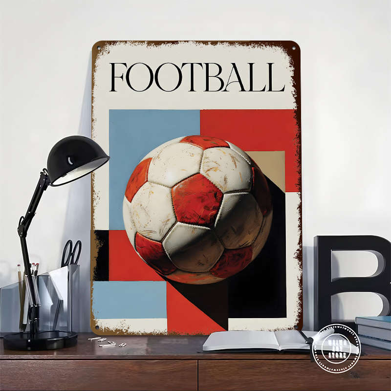 Football With Geometric Backgr - Background Retro Gaming review and price