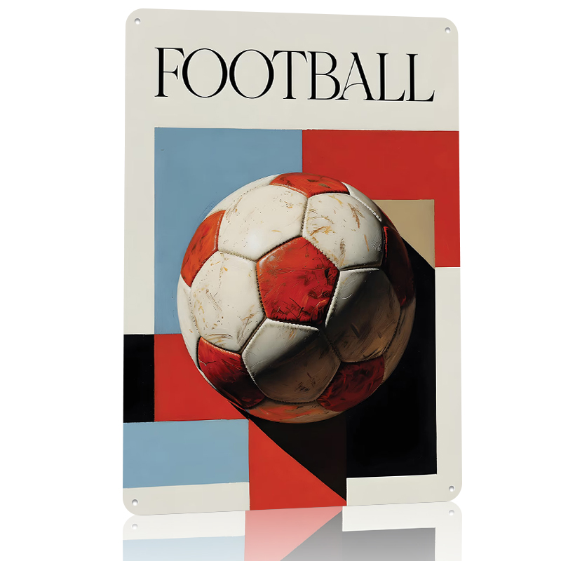 Football With Geometric Backgr - Background Retro Gaming review and price