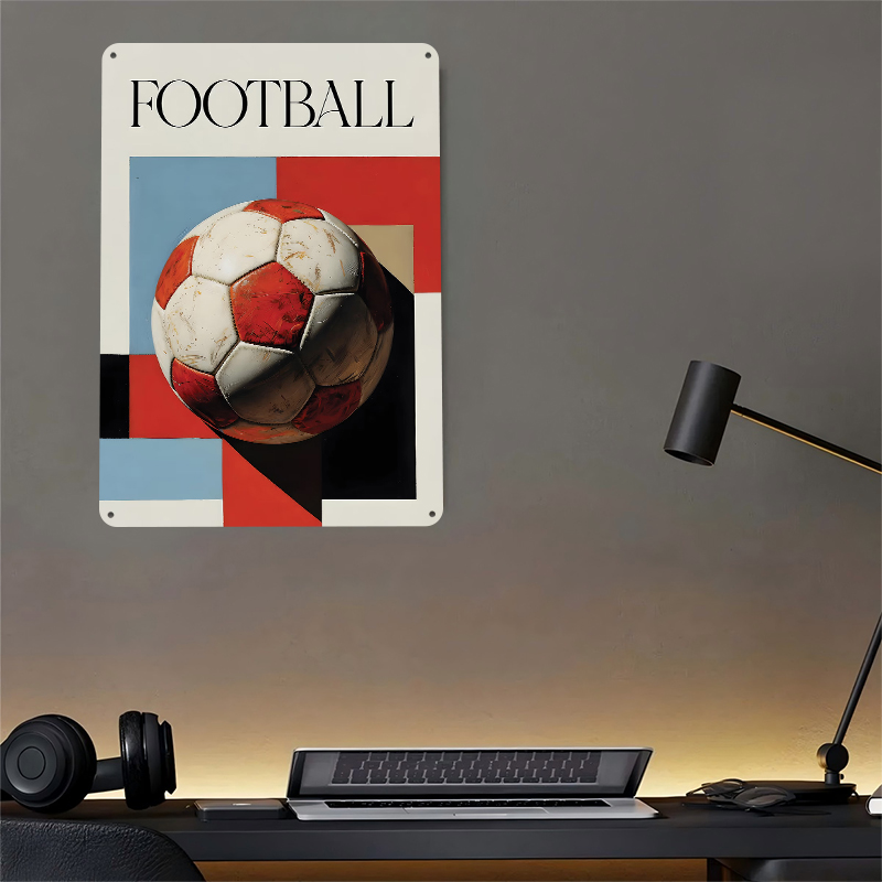 Football With Geometric Backgr - Background Retro Gaming review and price
