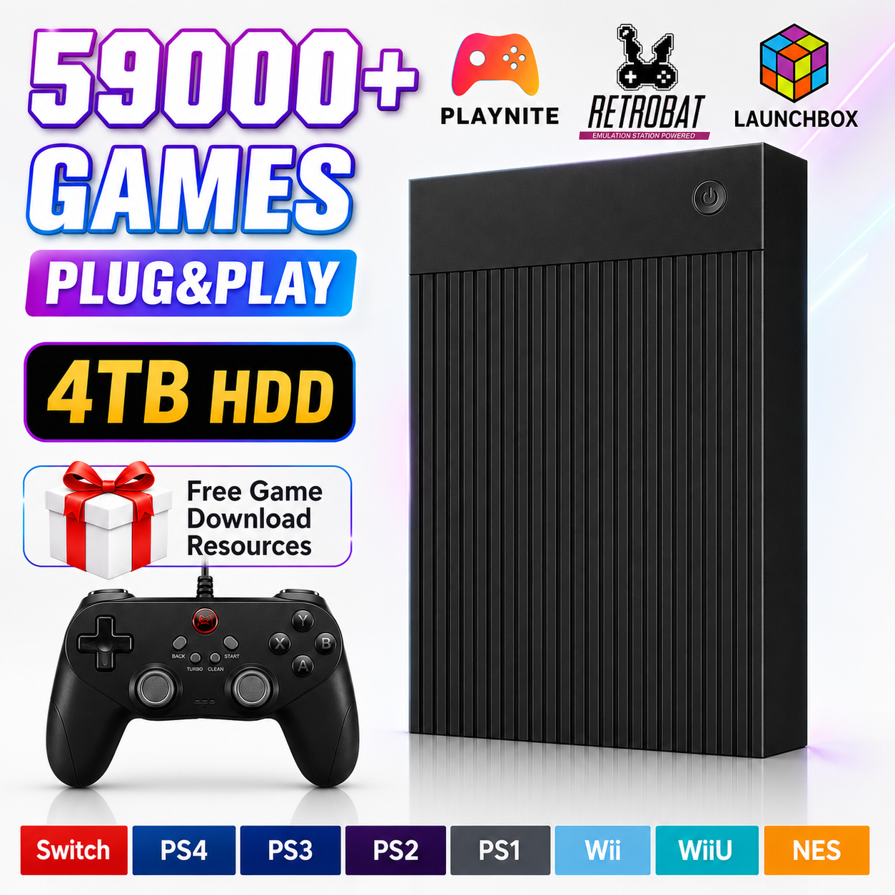 Portable 4TB Gaming HDD with 5 - Retro Gaming Hdd review and price