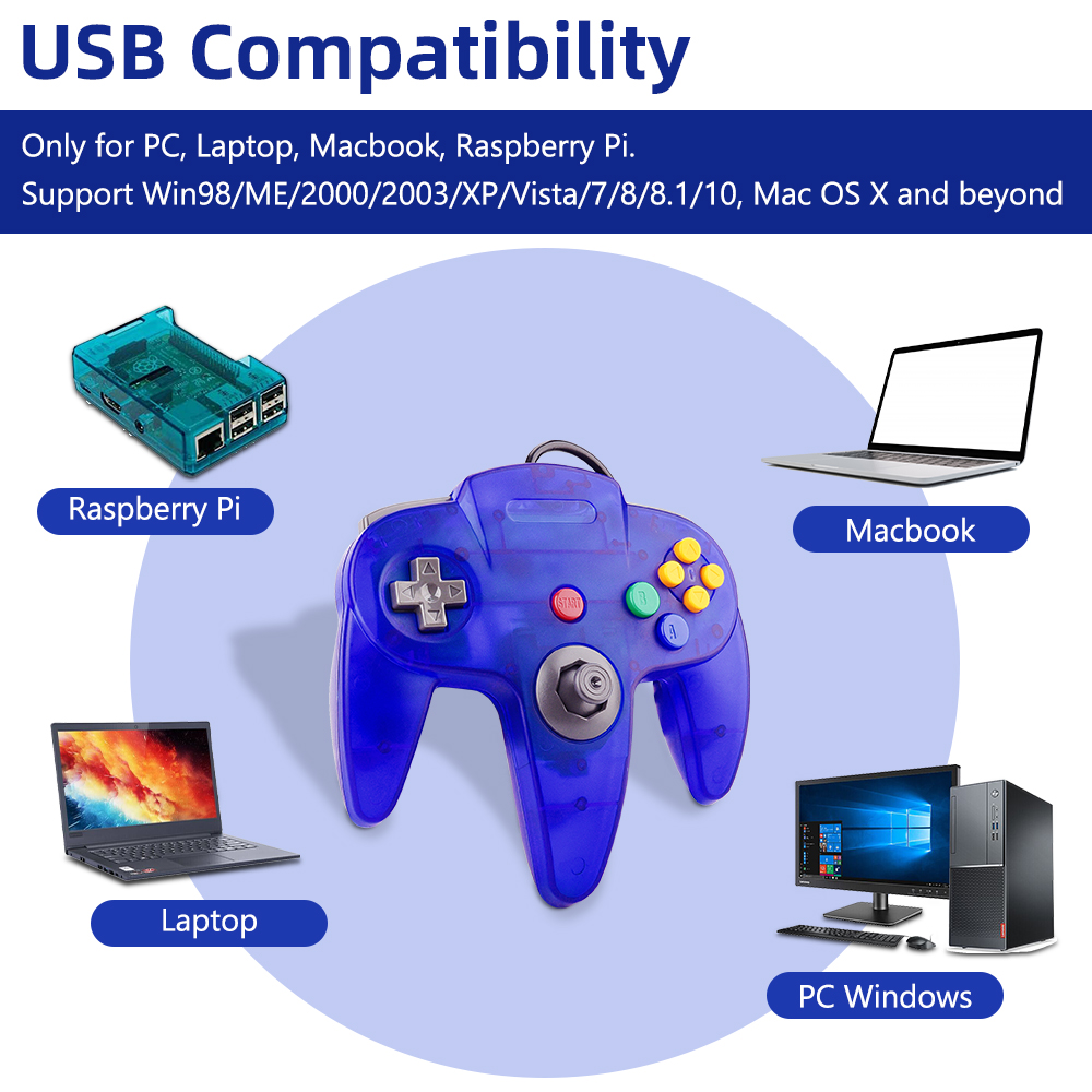 N64 Controller Classic USB Wir - Retro Gaming Corps review and price