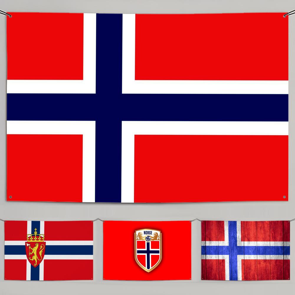 1PC Famous Norway Flags Retro  - Retro Gaming Banner review and price