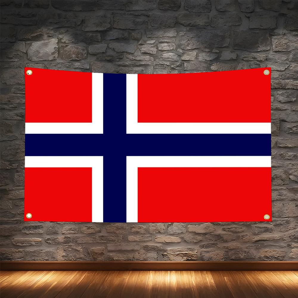 1PC Famous Norway Flags Retro  - Retro Gaming Banner review and price
