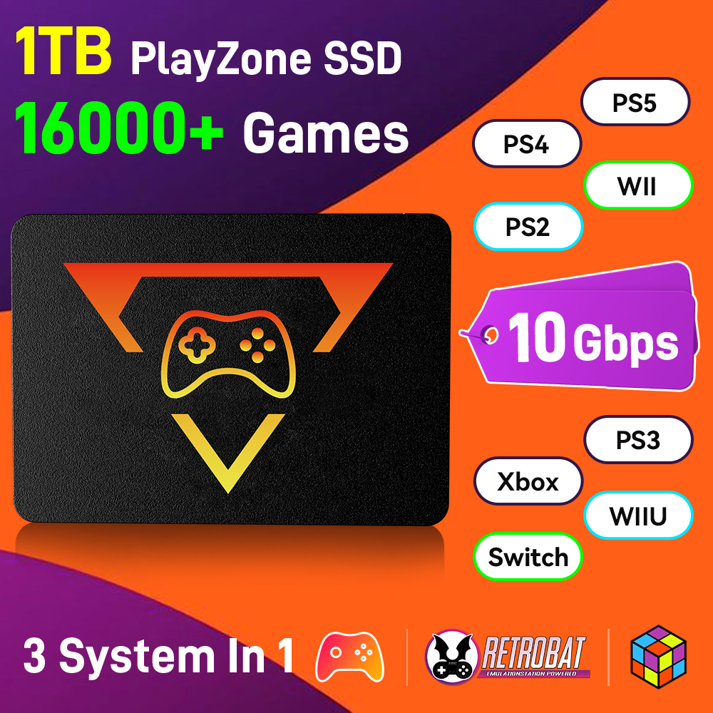 Portable Retro Game SSD PlayZo - Retro Gaming Play Zone review and price