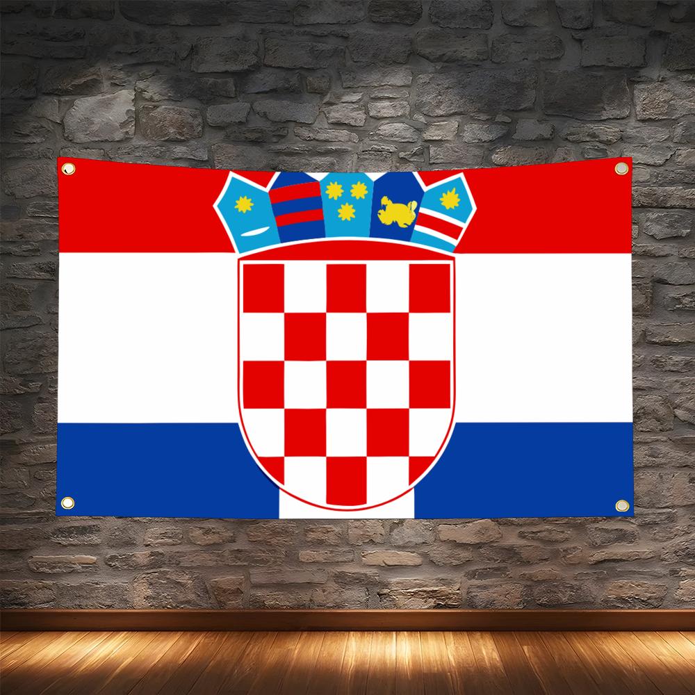 1PC Famous Croatia Flags Retro - Retro Gaming Banner review and price
