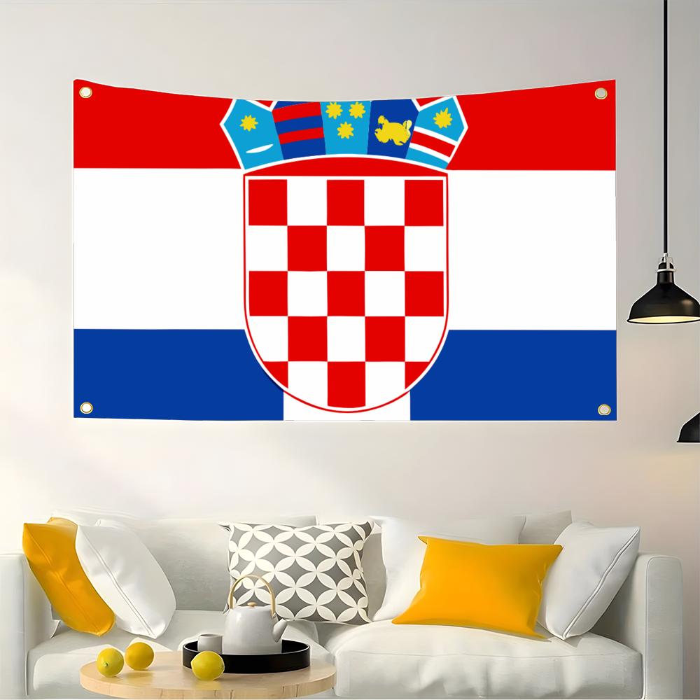 1PC Famous Croatia Flags Retro - Retro Gaming Banner review and price