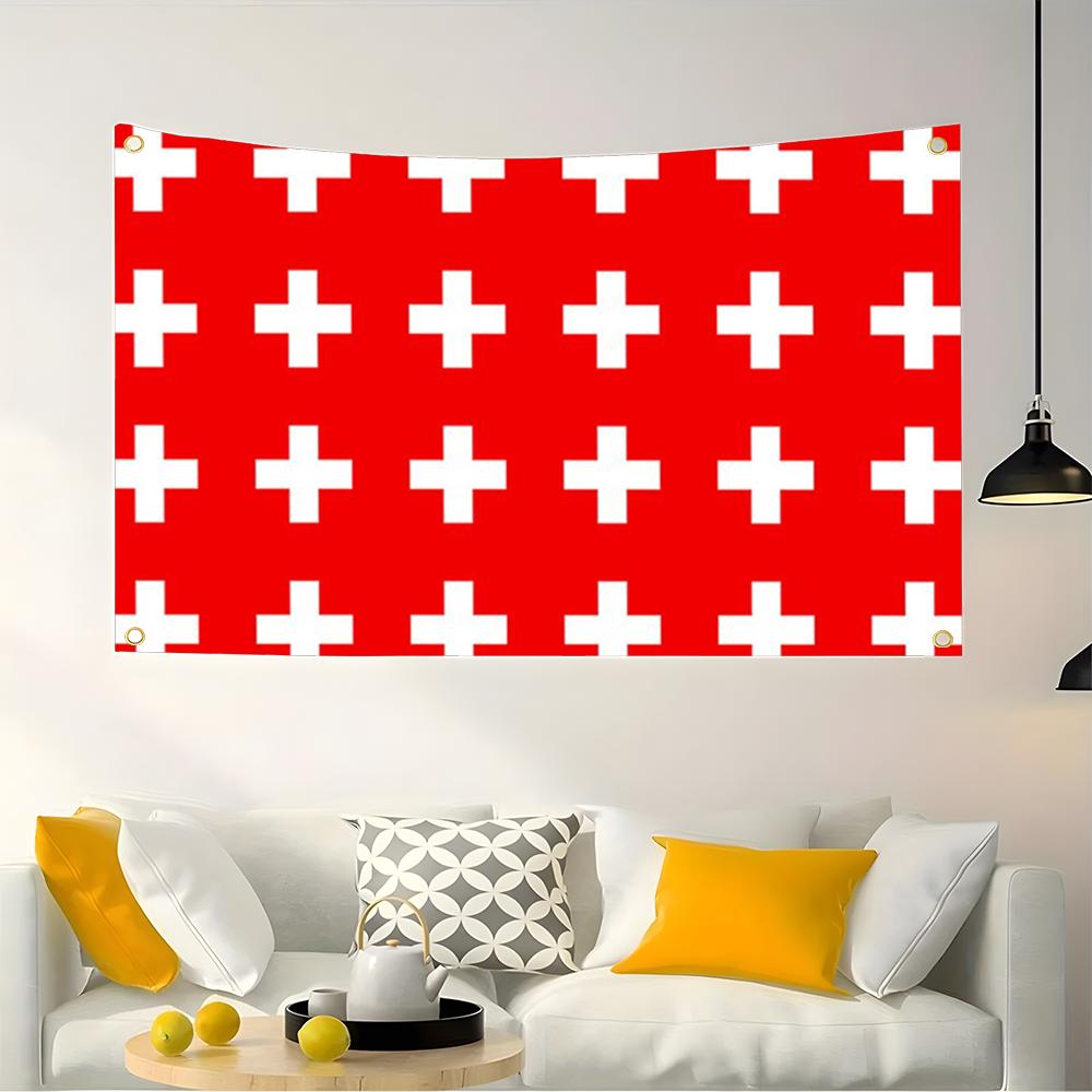 1PC Famous Switzerland Flags R - Retro Gaming Banner review and price
