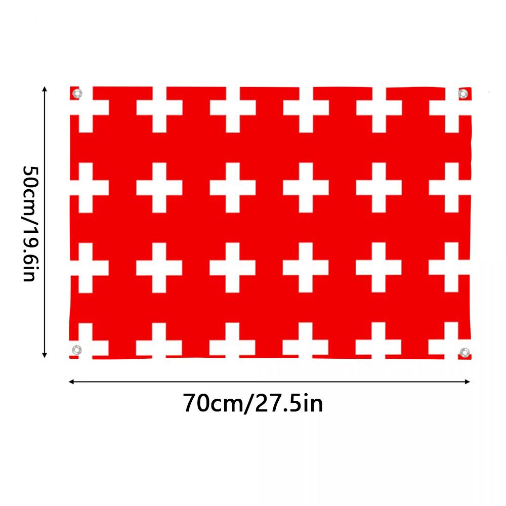 1PC Famous Switzerland Flags R - Retro Gaming Banner review and price