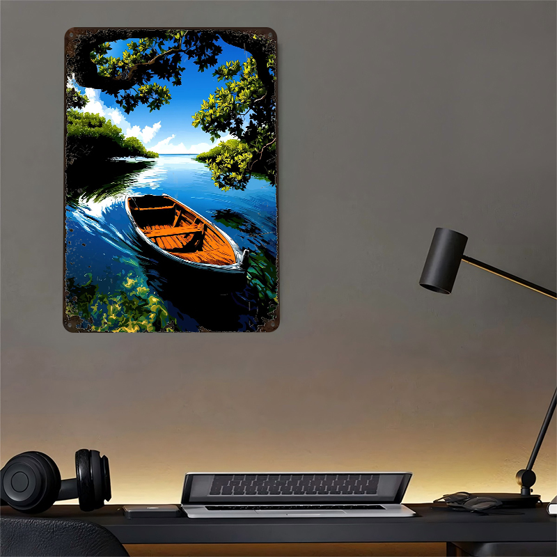 Rowboat on a Serene River Tin  - Retro Gaming On review and price