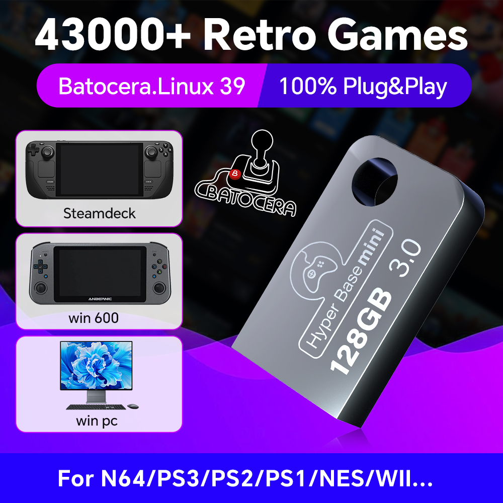 Batocera 128G USB Flash Drive  - Retro Gaming Play Zone review and price