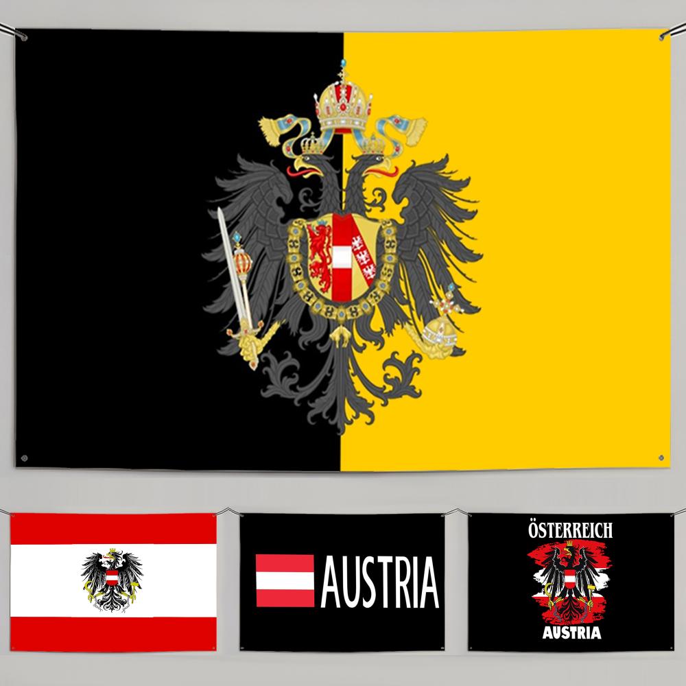 1PC Famous Austria Flags Retro - Retro Gaming Banner review and price