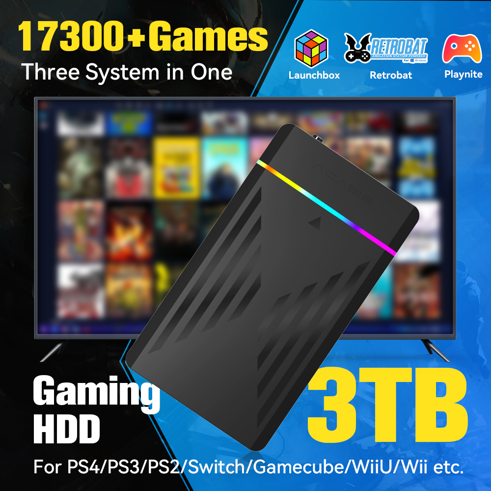 3TB Portable Gaming HDD Launch - Retro Gaming Hdd review and price